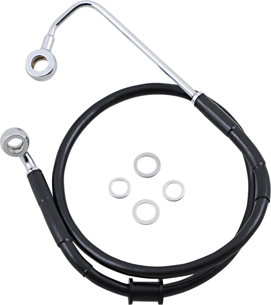 harley davidson fxsb [DRAG SPECIALTIES] - Kit tubi freno in acciaio inossidabile
