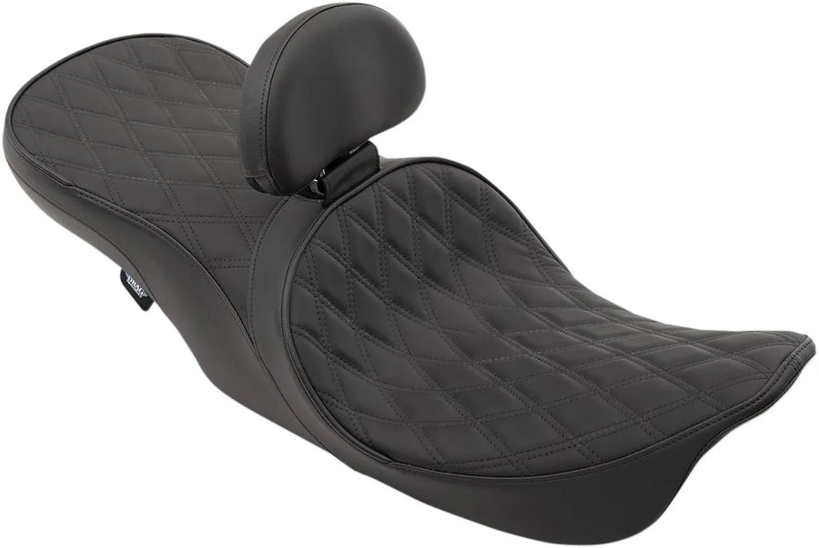 harley davidson touring [DRAG SPECIALTIES] - Front positioned 2-up touring leather seat with low profile