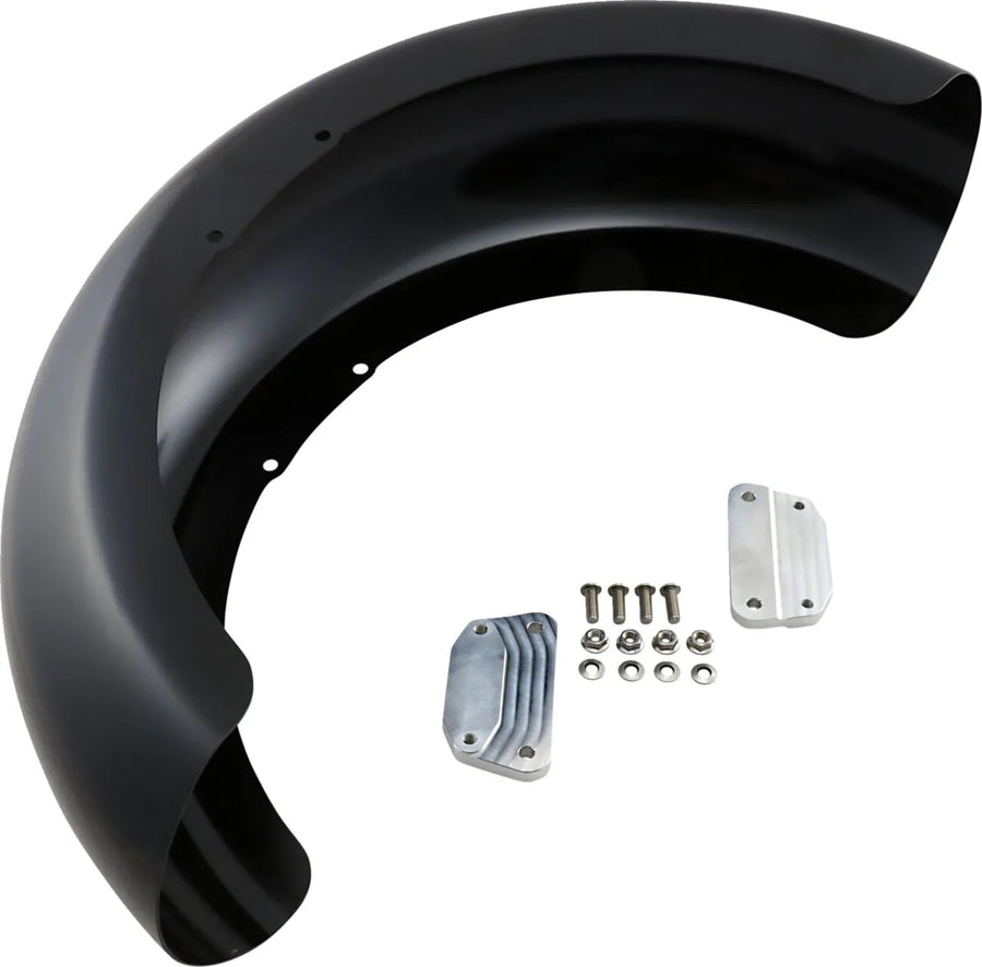 Harley Davidson Dyna [KLOCK WERKS] - Parafango anteriore serie Hugger con blocchi di montaggio per Softail/Dyna