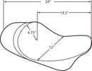 harley davidson flhri [DRAG SPECIALTIES] – Vorverlegter flacher Einzelsitz mit EZ-ON Mount-4