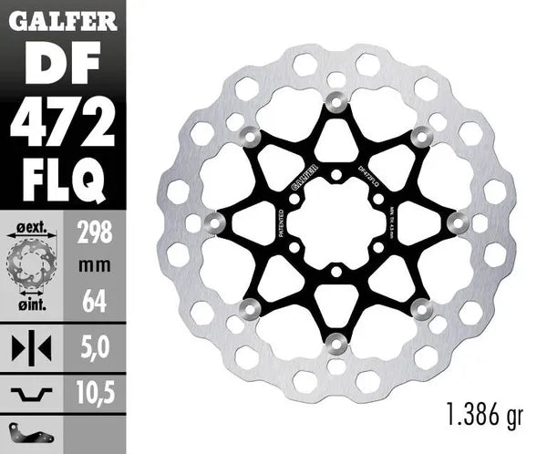 Yamaha Tz 250 [1990-1992, 1994-1995, 1997, 1999, 2007] - Disque de frein flottant Cubiq - photo 4