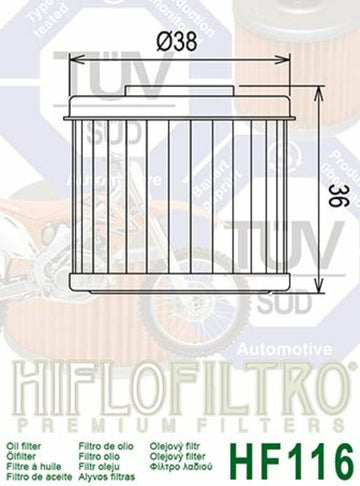 Honda CRF 450 [Hiflofiltro] - Filtre à huile - 0