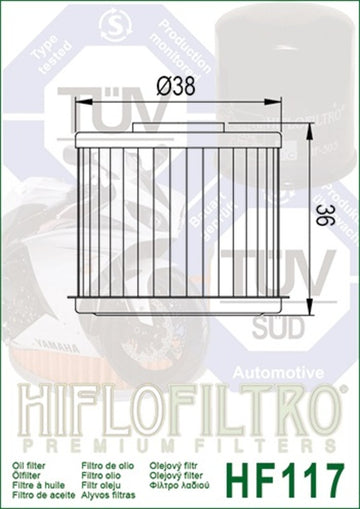 Honda CRF 1100 Africa Twin SD08 [Hiflofiltro] - Filtro dell'olio - 0