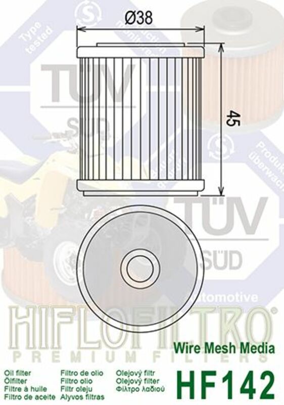 Yamaha YFM 350 Warrior [HIFLOFILTRO] - Ölfilter