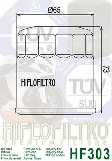 Yamaha YZF 750 R [HiFlofiltro] - oil filter - 0
