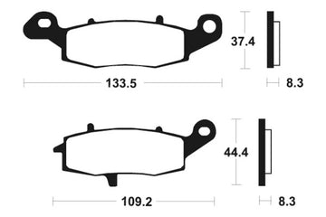 Suzuki Intruder 1500 VL [Tecnium] - plaquettes de frein - 0