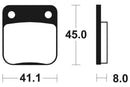 Yamaha YFM 350 Warrior [Tecnium] - Sinter Metal Brake Pads-2
