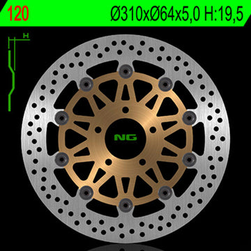 Suzuki Gsf 1200 Bandit Bandit S [NG BRAKE DISC] - Bremsscheibe schwimmend rund