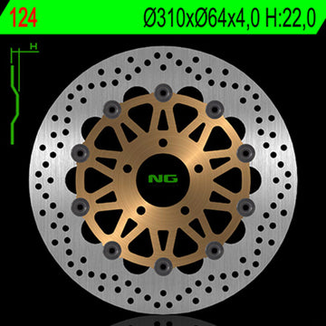 Suzuki Gsx-R 750 [NG BRAKE DISC] - disco freno rotondo flottante