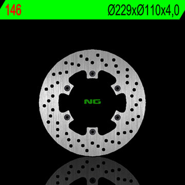 Cagiva Mito 125 [NG BRAKE DISC] - round rigid brake disc