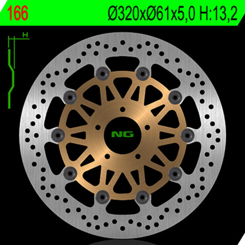 Kawasaki Zx 12 R [NG BRAKE DISC] - Bremsscheibe schwimmend rund