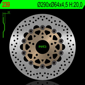 Suzuki Sv 650 [NG BRAKE DISC] - Bremsscheibe schwimmend rund