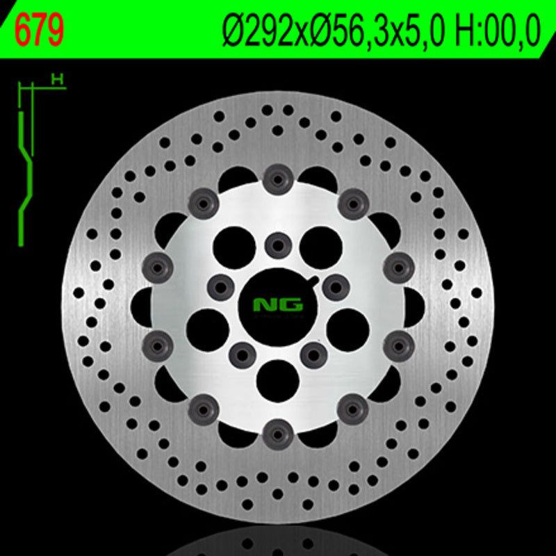 Harley Davidson Flstc [NG BRAKE DISC] - Bremsscheibe schwimmend rund