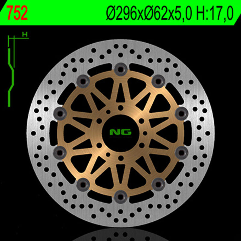 Honda Vfr 800 [NG BRAKE DISC] - disco freno tondo flottante