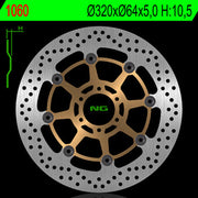 Default Title Moto Guzzi Norge 1200 [Ng Brake Disc] - Disco di freno