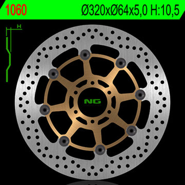 Moto Guzzi T 850 [NG BRAKE DISC] - Bremsscheibe schwimmend rund