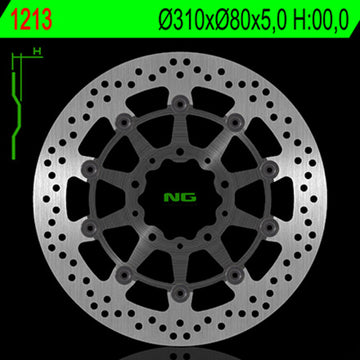 Kawasaki Versys 1000 [NG BRAKE DISC] - round floating brake disc