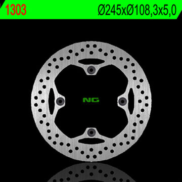 Hypermotard 1100 [NG BRAKE DISC] - round rigid brake disc