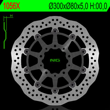 Kawasaki Kle 650 [NG BRAKE DISC] - Bremsscheibe Wave schwimmend