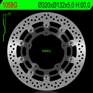 Yamaha Xvs 1300 [NG BRAKE DISC] - disco freno rotondo flottante