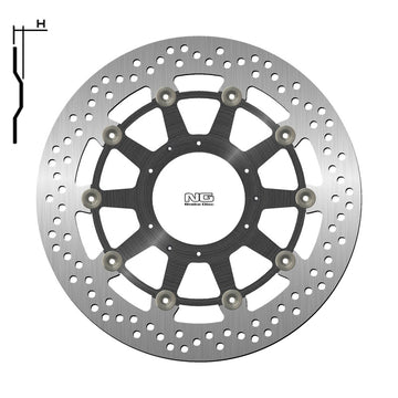Honda Xl 1000 V Varadero Abs [NG BRAKE DISC] - Bremsscheibe schwimmend rund
