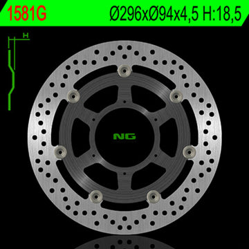 Honda Cbf 1000 [NG BRAKE DISC] - Bremsscheibe schwimmend rund
