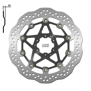 Honda Crf 1000 L Africa Tw [NG BRAKE DISC] - Wave floating brake disc