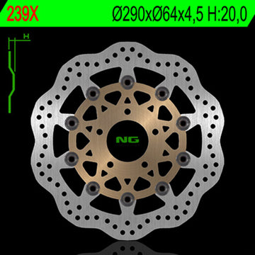 Suzuki Sv 650 [NG BRAKE DISC] - Bremsscheibe Wave schwimmend