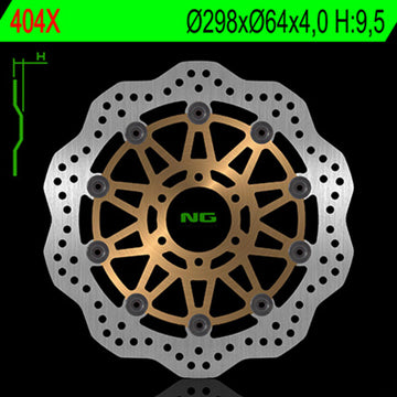 Yamaha Tdm [NG BRAKE DISC] - Disque de frein flottant Wave