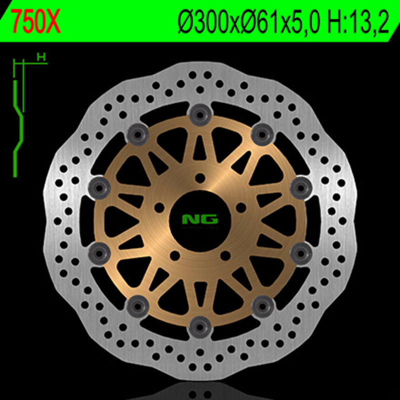 Kawasaki Zr 750 [NG BRAKE DISC] - Bremsscheibe Wave schwimmend