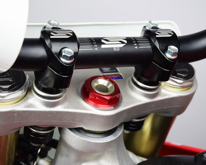 Yamaha Yz 450 [SCAR] - Morsetti manubrio Ø 28,6 mm +30 a 45 mm Morsetto triplo OE