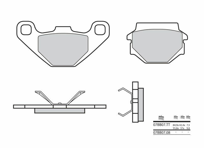 Aprilia SX 125 KX1 [Brembo] - plaquettes de frein