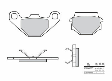 Aprilia SX 125 KX1 [BREMBO] - Bremsbeläge