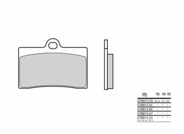 Moto Guzzi V11 Sport [Brembo] - Brake Pads