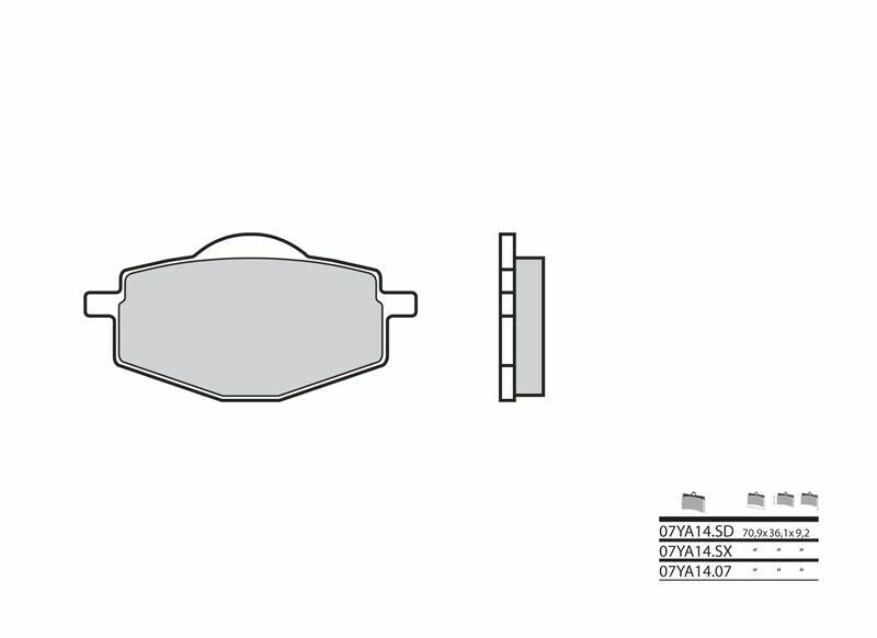 Yamaha TT 600 [BREMBO] - Bremsbeläge