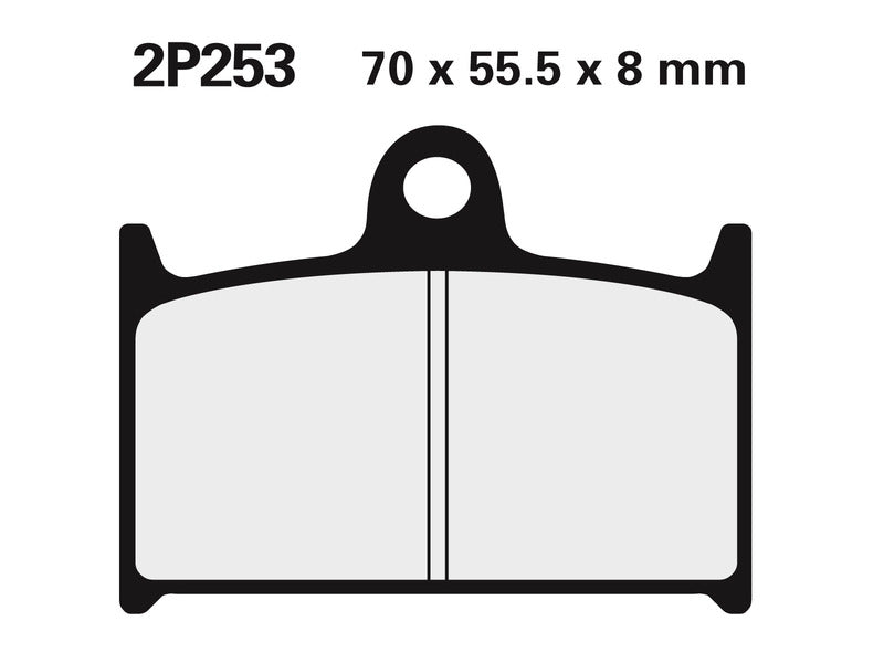 Triumph Trophy 900 [NISSIN] - Pastiglie freno in metallo sinterizzato strada/fuoristrada - 2P-253ST