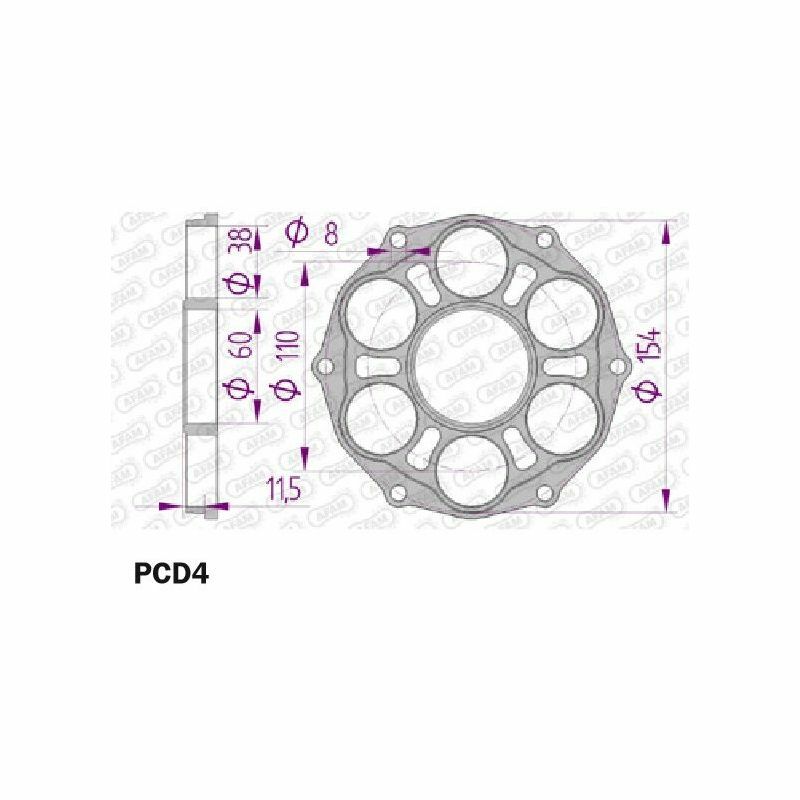 Ducati Panigale 1199 [AFAM] - coperchio pignone - tipo 51804/51803