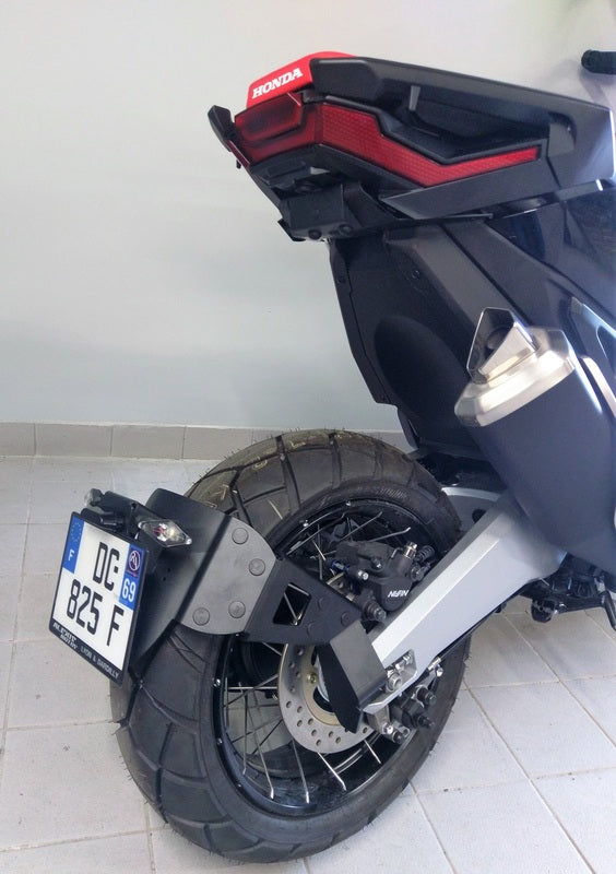Honda X-Adv [ACCESS DESIGN] - portatarga ad altezza ruota nero Honda X-ADV