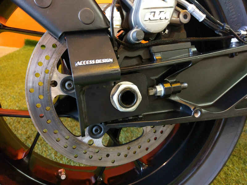 Ktm Duke 890 [ACCESS DESIGN] - Support de plaque d'immatriculation à hauteur de roue noir KTM Duke 790/890
