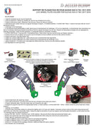 Suzuki Gsx-S 750 [ACCESS DESIGN] - support de plaque d'immatriculation à hauteur de roue noir Suzuki GSX-S750