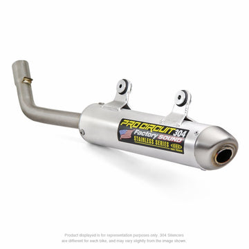 KTM 250 EXC TPI SIX Days [2020-2022] - Silenziatore 304 alluminio spazzolato/fondello acciaio inox KTM/Husqvarna