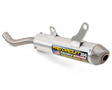 Kawasaki KX 125 (KX 125 M) [2004-2008] - 304 Schalldämpfer Aluminium gebürstet/Endkappe Edelstahl Kawasaki KX125