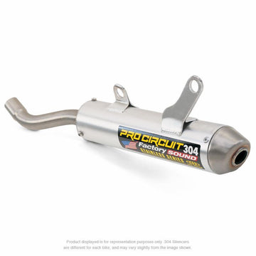 SUZUKI RM 250 [2004-2008] - 304 Schalldämpfer Aluminium gebürstet/Endkappe Edelstahl Suzuki RM250