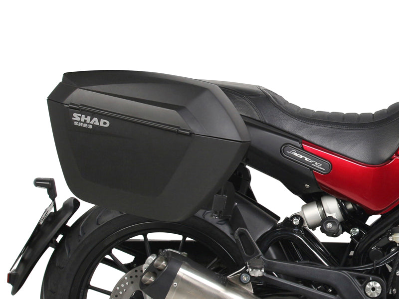 Benelli Leoncino 500 Trail [SHAD] - Système de fixation 3P (côté) - Benelli