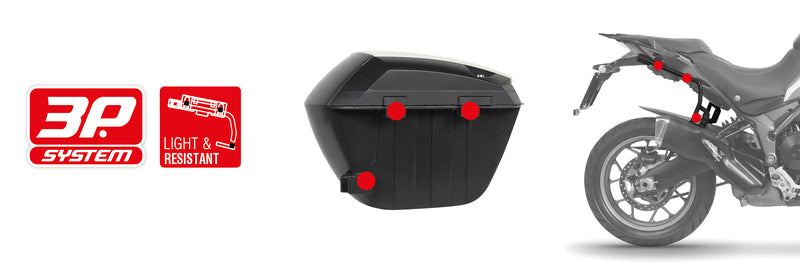 Honda No. 750 [SHAD] - Valise latérale SH23 noire 5kg 23L