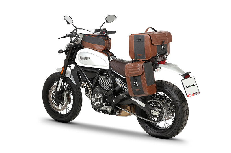 Ducati Scrambler 800 [SHAD] - Seitentaschen Halter Café Racer Ducati Scrambler