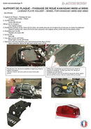 Kawasaki W 650 [ACCESS DESIGN] - portatarga passaruota nero Kawasaki W800