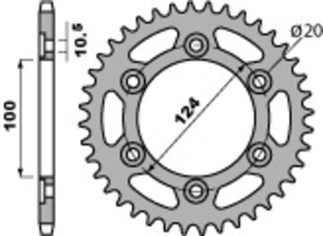 Ducati 900 SS [PBR] - Ruota a catena standard
