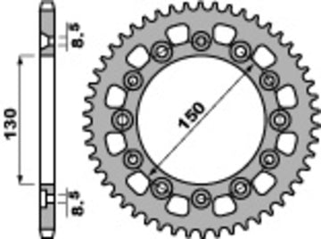 Honda XL 600 RM [PBR] - Standard chain wheel