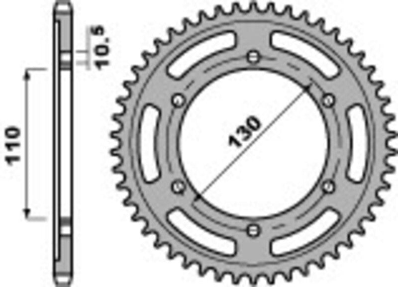 Yamaha Tracer 7 700 [PBR] - Sprocket aluminum standard - 525